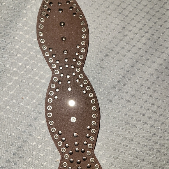 Nocona leather wide bling belt new - Picture 6 of 6